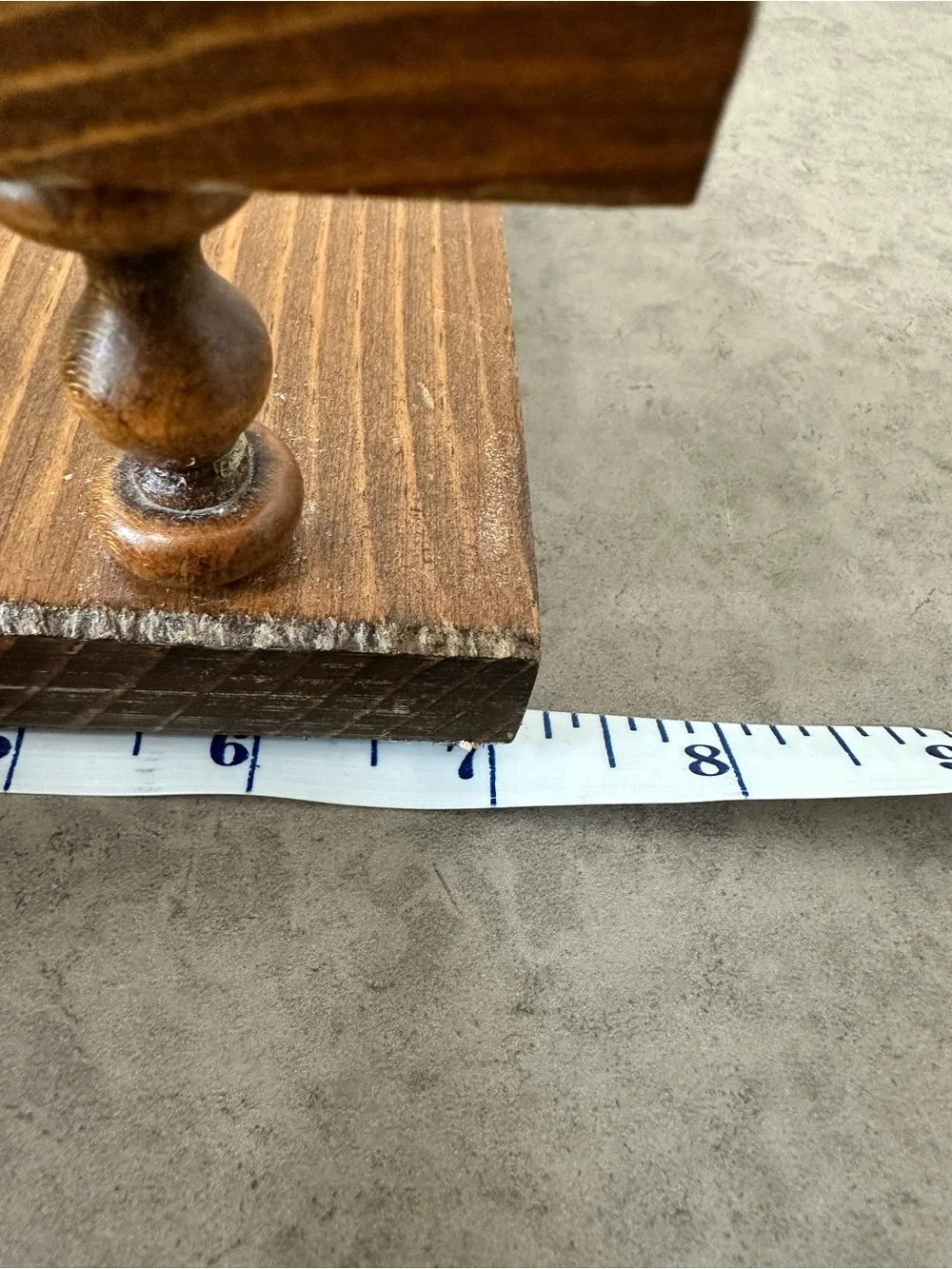 Countertop Vintage Wooden Spindle Rail Spice Rack Shelf - Brown 18 wide X 7 deep